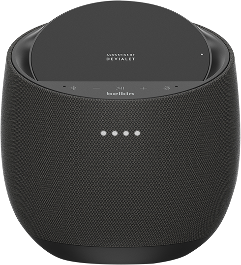Belkin SoundForm Elite Smart Speaker + Wireless Charger - Black